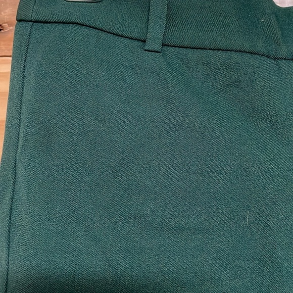 J. Crew Stretch size 00 Forest Green Low-rise Crop Super Stretchy Dress Pants - Picture 3 of 9